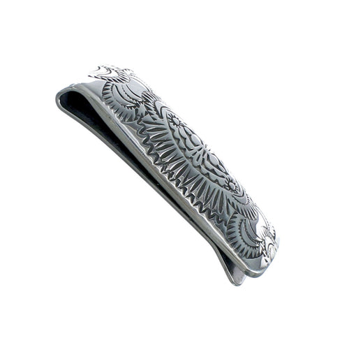 Native American Navajo Sterling Silver Money Clip JX130747
